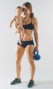 Mom-with-Kettlebell-and-Baby